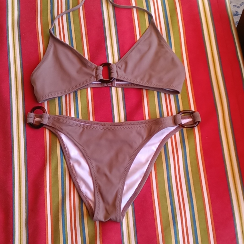 Melissa Odabash tan bikini swimsuit size 44  EXCELLENT CONDITION see pics!!